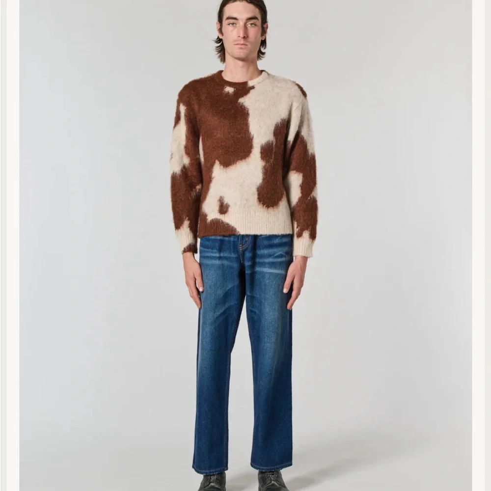 Brown Cow Animal Print Sweater - Picture 2 of 2